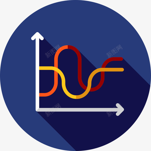 折线图图表和图表4平面图图标svg_新图网 https://ixintu.com 图表和图表4 平面图 折线图