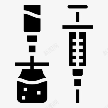 注射器护理医院图标图标