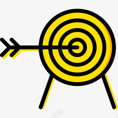 射箭中世纪4黄色图标图标