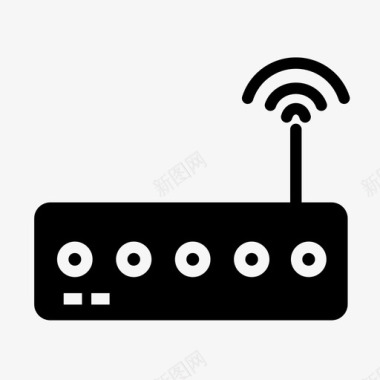 wifi路由器调制解调器wifi设备图标图标