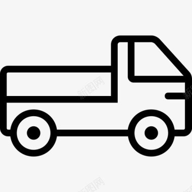 卡车运输3直线图标图标