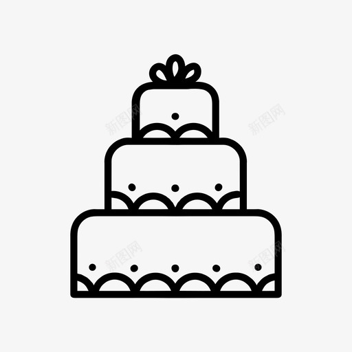蛋糕生日涂鸦图标svg_新图网 https://ixintu.com 婚礼 手绘蛋糕设计v2 涂鸦 生日 蛋糕 食物