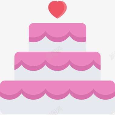 结婚蛋糕爱情7平的图标图标
