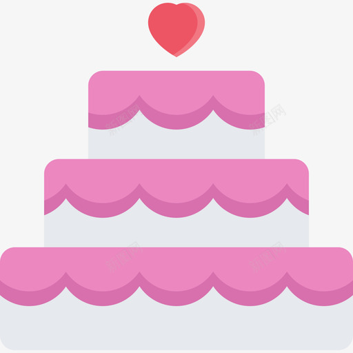 结婚蛋糕爱情7平的图标svg_新图网 https://ixintu.com 平的 爱情7 结婚蛋糕