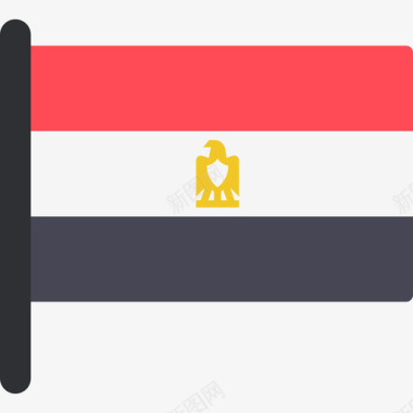 埃及国际国旗5桅杆图标图标