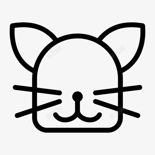 猫动物家畜图标svg_新图网 https://ixintu.com 动物 家畜 猫