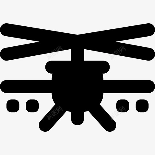 直升机陆军徽章5实心图标svg_新图网 https://ixintu.com 实心 直升机 陆军徽章5