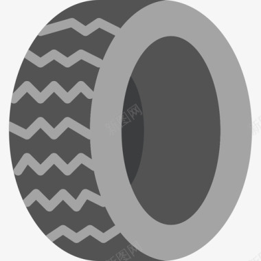 轮胎汽车零件3瘪胎图标图标