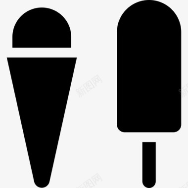 冰淇淋马戏团20填充图标图标