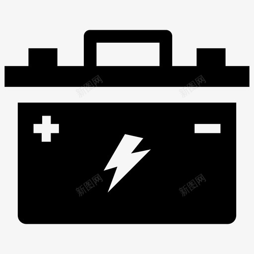 汽车电池电动电池逆变器电池图标svg_新图网 https://ixintu.com 汽车电池 汽车车间字形图标 电动电池 逆变器电池