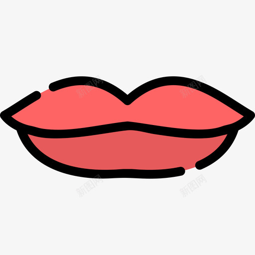 嘴唇美丽6线性颜色图标svg_新图网 https://ixintu.com 嘴唇 线性颜色 美丽6