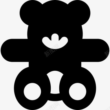 泰迪熊玩具11填充图标图标
