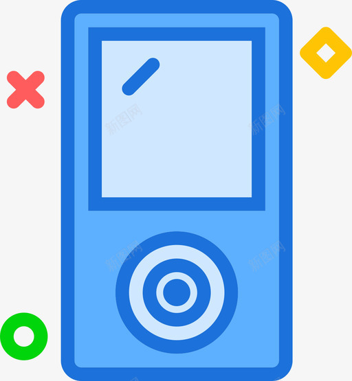 Ipodtech2线性颜色图标svg_新图网 https://ixintu.com Ipod tech2 线性颜色