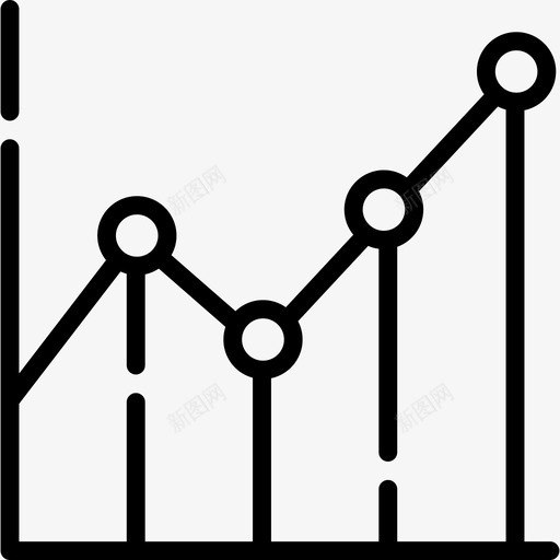 折线图图表3线性图图标svg_新图网 https://ixintu.com 图表3 折线图 线性图