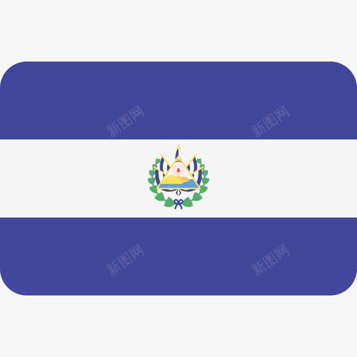 萨尔瓦多国际国旗6圆形矩形图标svg_新图网 https://ixintu.com 国际国旗6 圆形矩形 萨尔瓦多