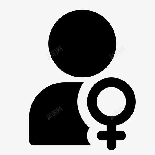 女性化身联系人朋友图标svg_新图网 https://ixintu.com 人物 人物字形 女性化身 朋友 用户 联系人