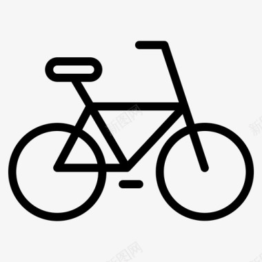 自行车运动旅行大纲图标图标
