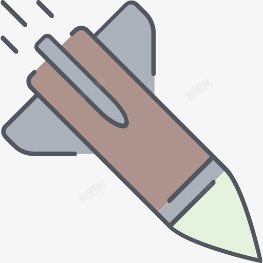 导弹战争4颜色图标svg_新图网 https://ixintu.com 导弹 战争4 颜色