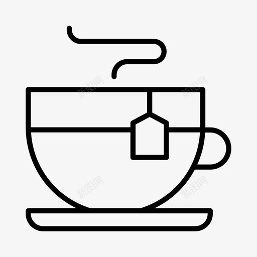茶杯饮料杯子图标svg_新图网 https://ixintu.com 杯子 茶杯 饮料