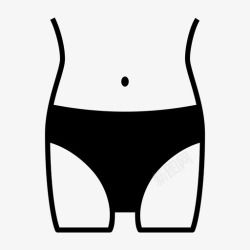 瘦肚子瘦肚子节食内裤图标高清图片