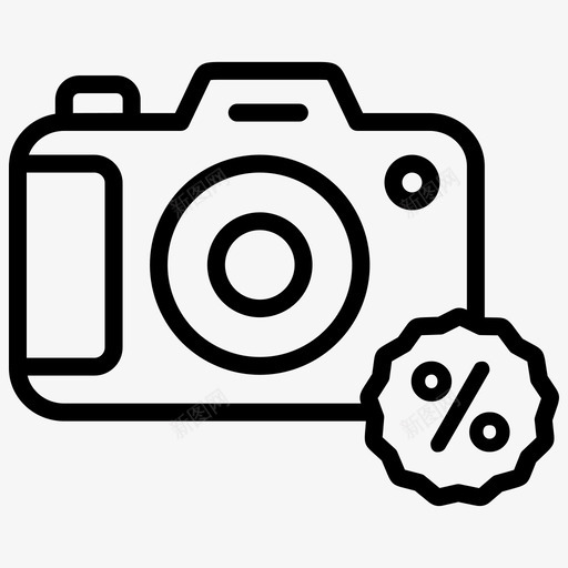 相机折扣数码电子图标svg_新图网 https://ixintu.com 优惠 数码 电子 相机折扣 销售