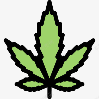大麻法律2颜色图标图标