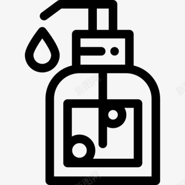 肥皂水疗15线性图标图标