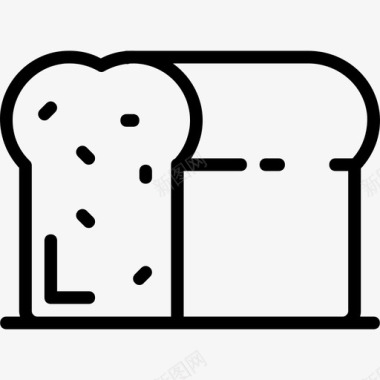 面包美食3线性图标图标