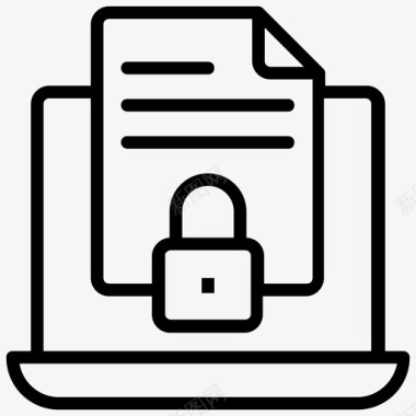 数据保护内容隐私网络安全图标图标