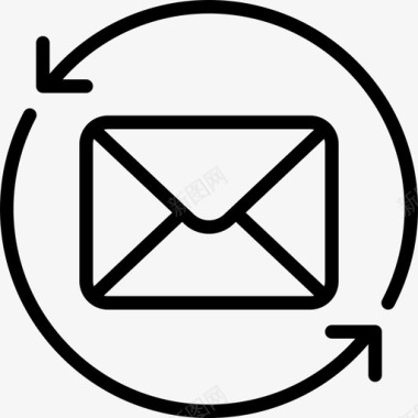 电子邮件客户服务7直拨图标图标