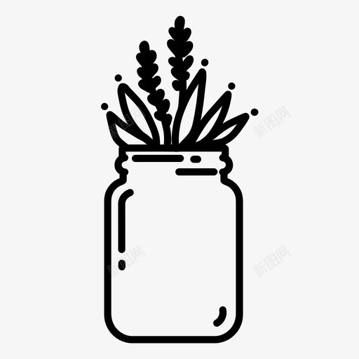 在罐子里种植涂鸦花图标svg_新图网 https://ixintu.com 在罐子里种植 手绘植物 植物 涂鸦 花 花瓶