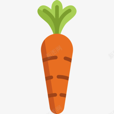 胡萝卜复活节9平淡图标图标