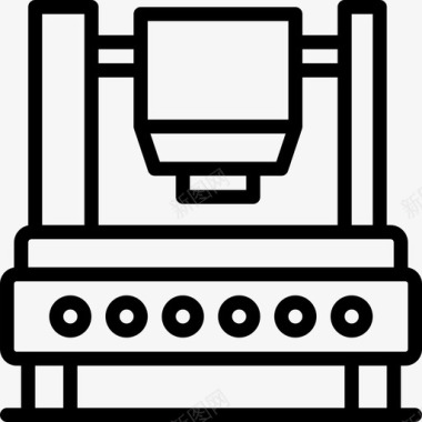 工业机器人工业6线性图标图标
