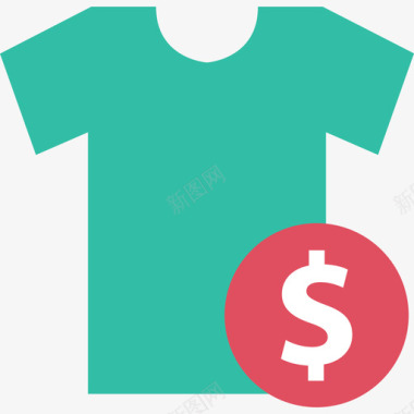 衬衫购物销售平装图标图标
