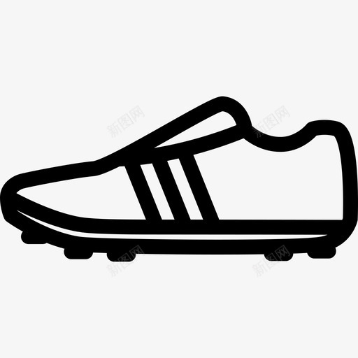 足球鞋运动器材3直线型图标svg_新图网 https://ixintu.com 直线型 足球鞋 运动器材3