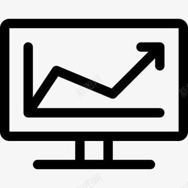 线图搜索引擎优化图标3轮廓图标