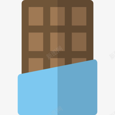 巧克力甜点扁巧克力图标图标