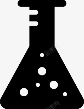 烧瓶化学埃伦迈耶烧瓶图标图标