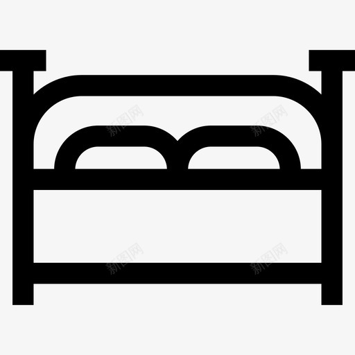 床酒店17直线图标svg_新图网 https://ixintu.com 床 直线 酒店17
