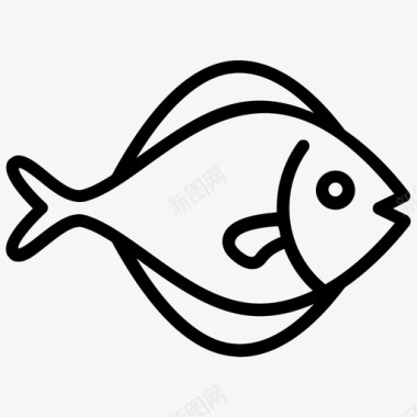 多丽鱼蓝鱼卡通鱼图标图标
