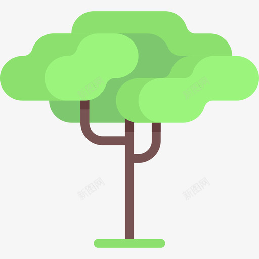 树生态18平坦图标svg_新图网 https://ixintu.com 平坦 树 生态18