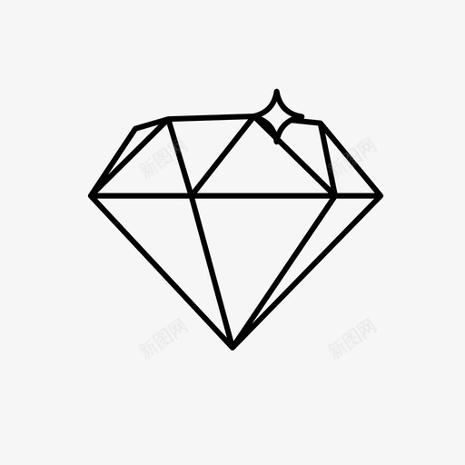 钻石闪光动画帧图标svg_新图网 https://ixintu.com 动画 帧 旋转 钻石旋转动画帧 钻石闪光 闪耀