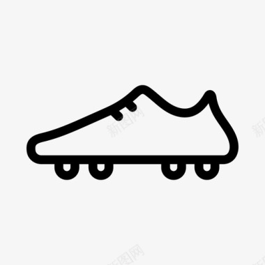 鞋钉足球鞋直列溜冰鞋图标图标