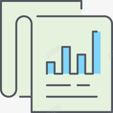 报告商务23彩色图标图标