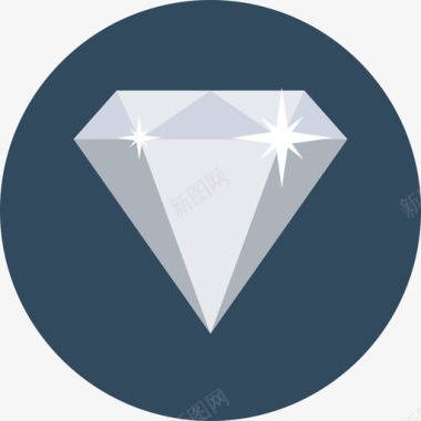 钻石能量与动力圆形图标图标