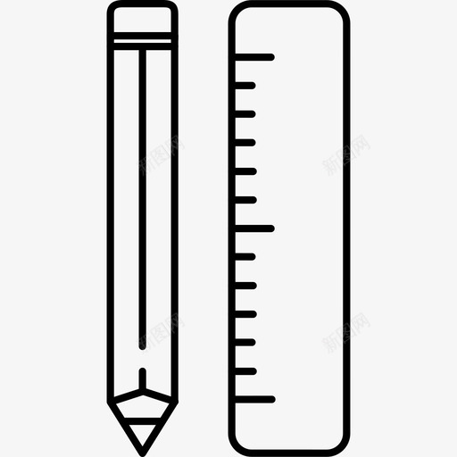 铅笔办公和商务2128px线图标svg_新图网 https://ixintu.com 128px线 办公和商务2 铅笔
