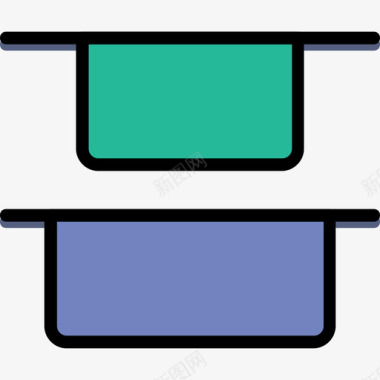 垂直对齐元素线条颜色图标图标