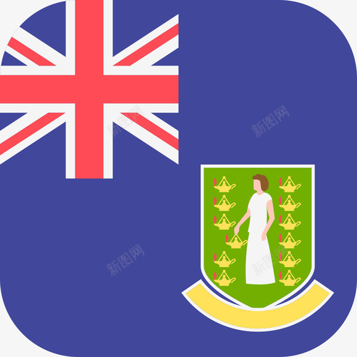 英属维尔京群岛国际旗帜3圆形方形图标svg_新图网 https://ixintu.com 国际旗帜3 圆形方形 英属维尔京群岛