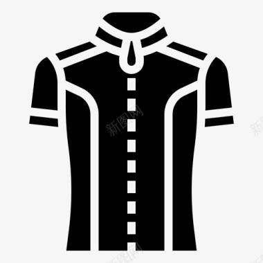 运动衫自行车衣服图标图标