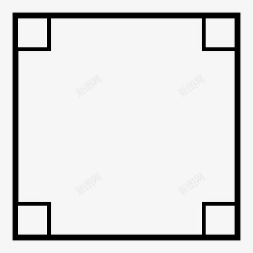 正方形角度相等图标svg_新图网 https://ixintu.com 几何 四 形状 正方形 相等 角度